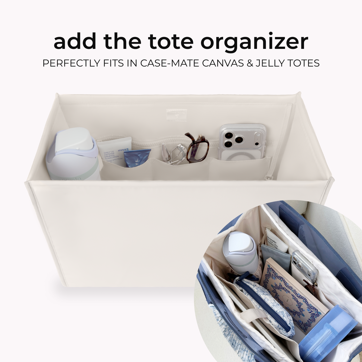 Case-Mate - Case-Mate Cabana Stripe Bow Jelly Tote Bag