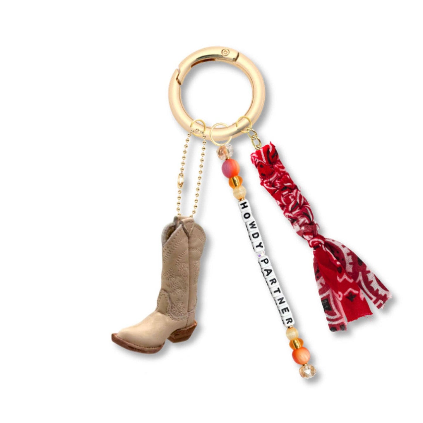 Little Words Project - Howdy Partner Woody Bag Charm: White / OS