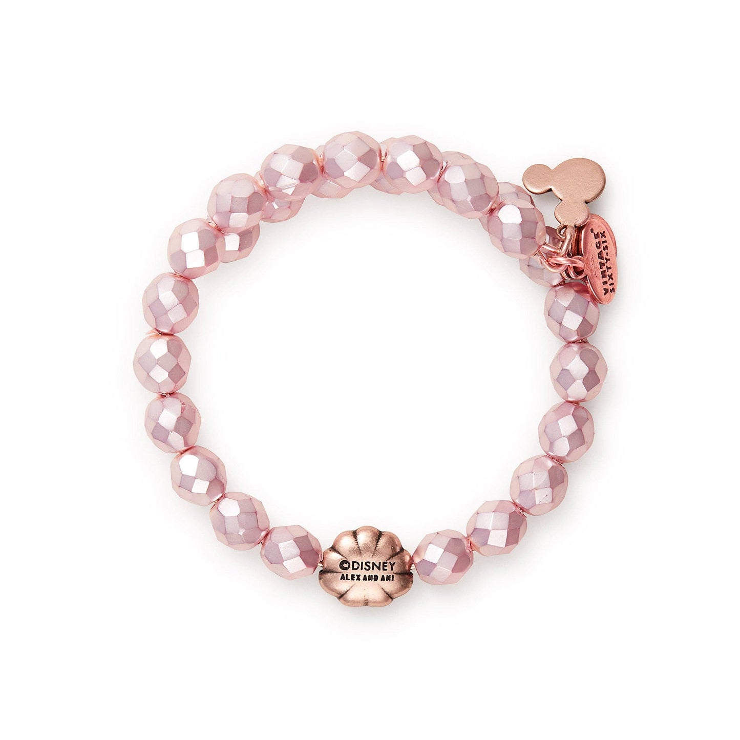 Alex and Ani - Disney® Ariel Pearl Wrap Bracelet: Antiqued Rose Gold