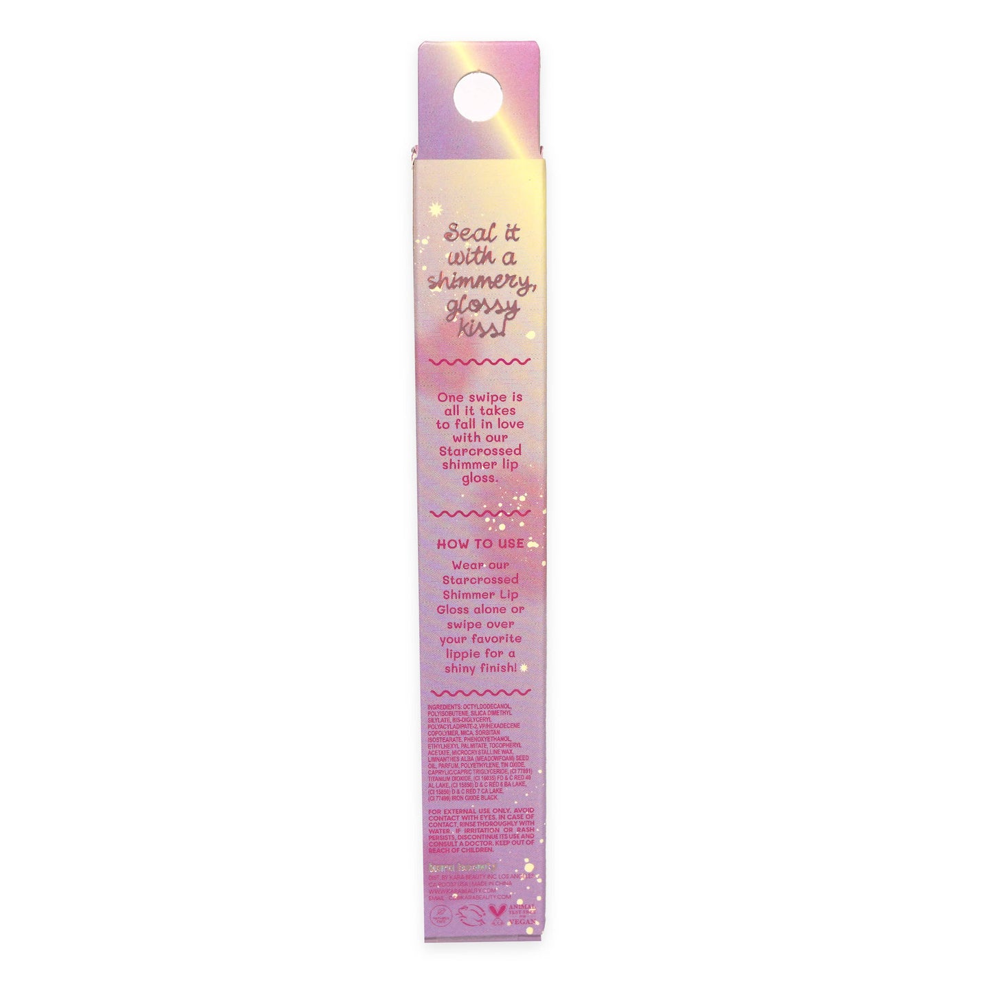 Kara Beauty - Starcrossed Shimmer Glitter Lip Gloss - Happy Crush