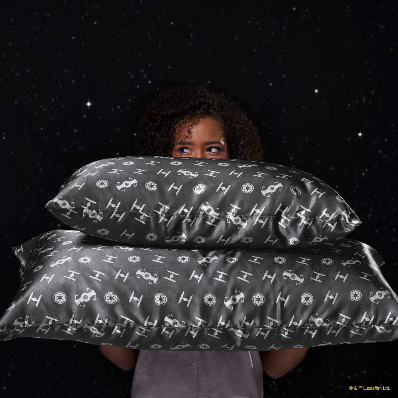 KITSCH - Star Wars™ & Kitsch Satin Pillowcase in Galactic Empire