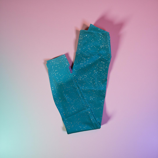 TEAL PowerLUXE -Sparkle Leggings