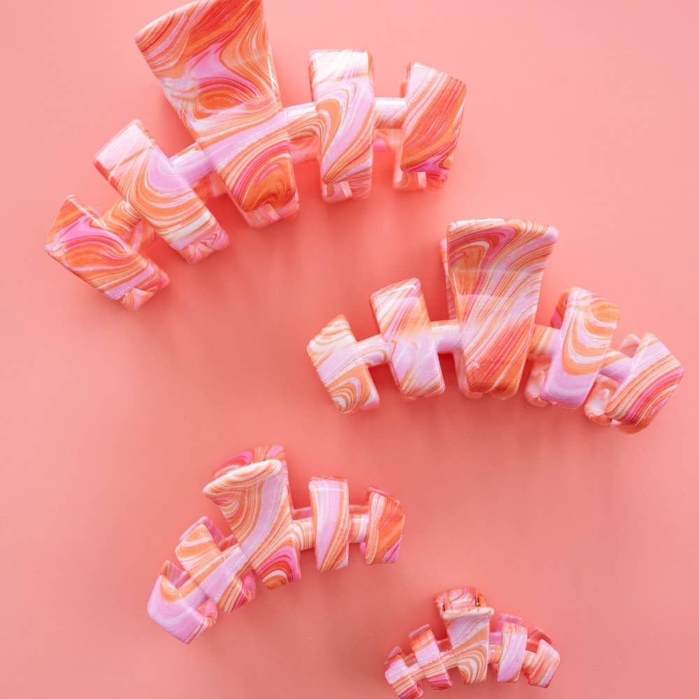 TELETIES - Classic | Just Keep Swimming | Large Hair Clip