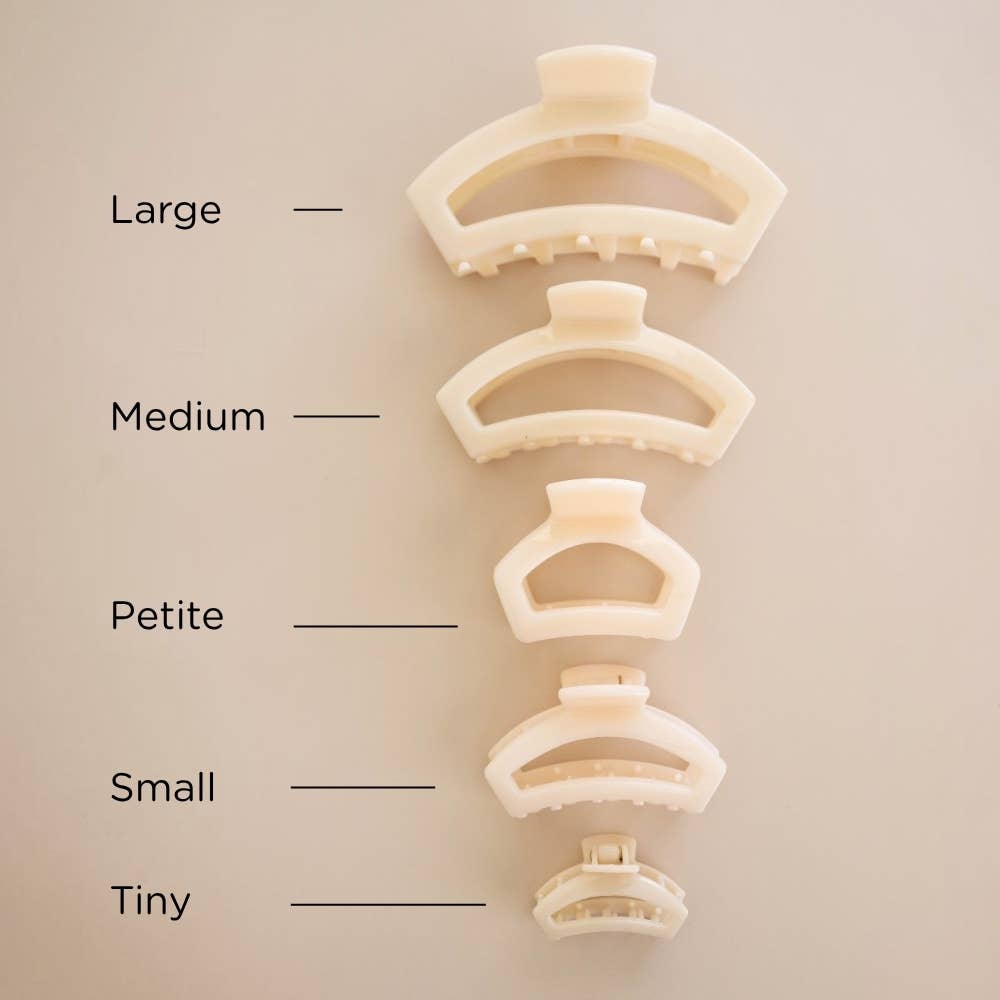 TELETIES - Open Almond Beige | Petite | Hair Clip