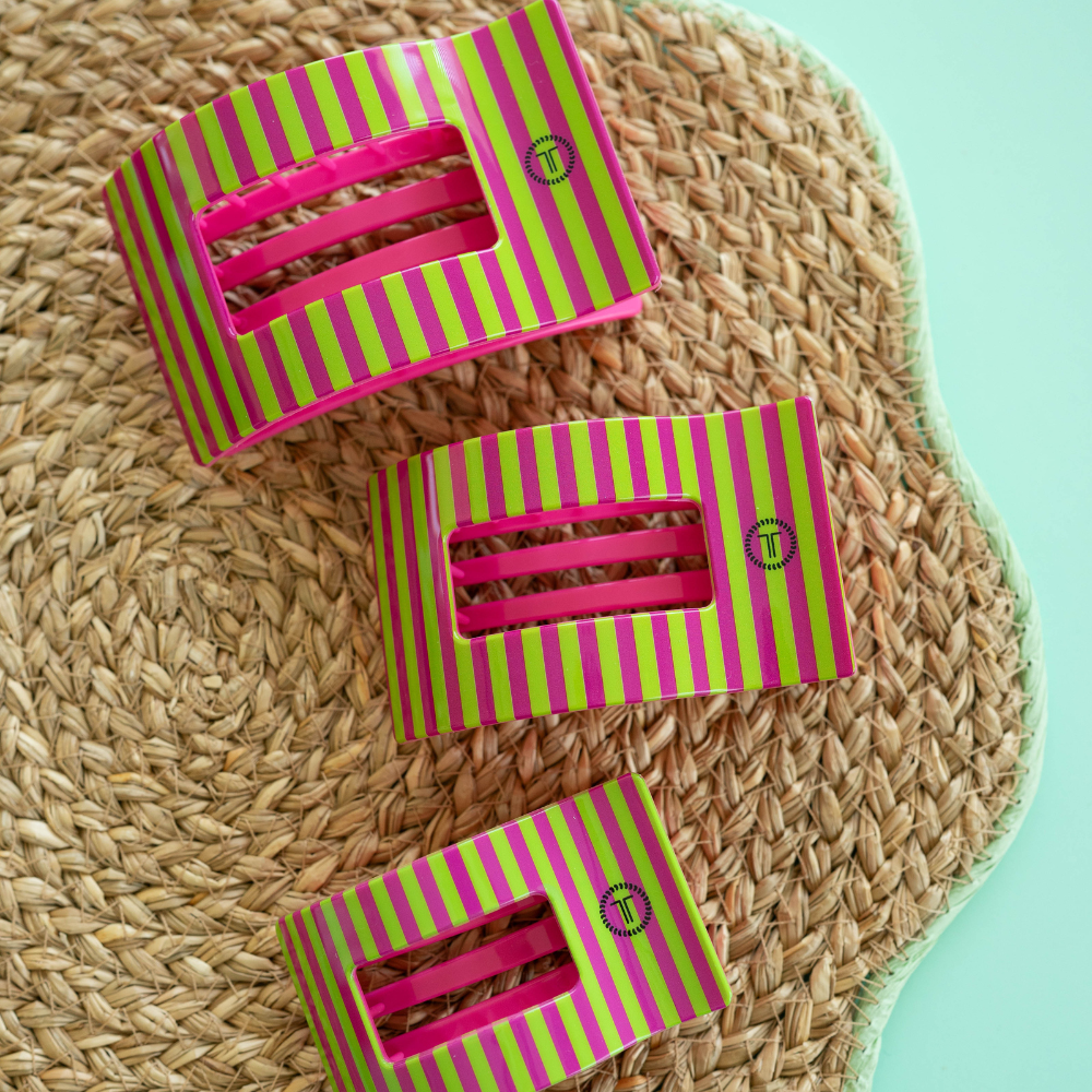TELETIES - Summer Crush | Large | Flat Rectangle Hair Clip