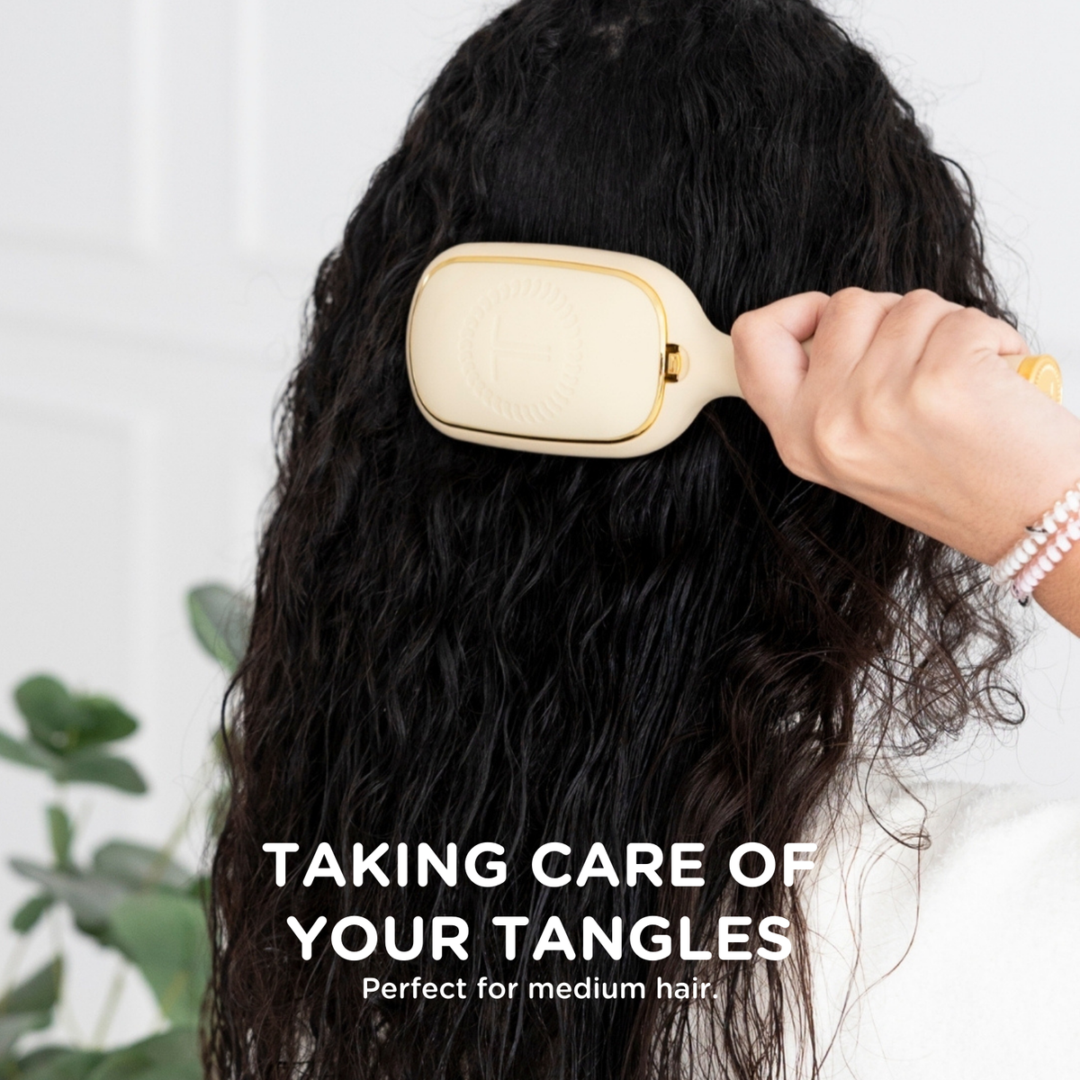 TELETIES - Detangler Brush |Tan| Medium