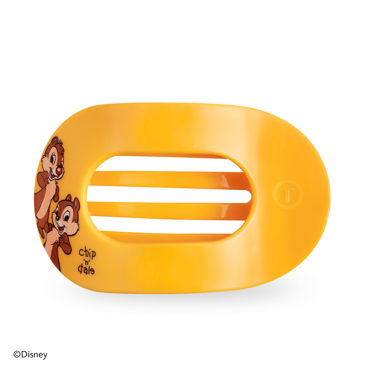 TELETIES - Chip 'N Dale | Large | Flat Round Hair Clip