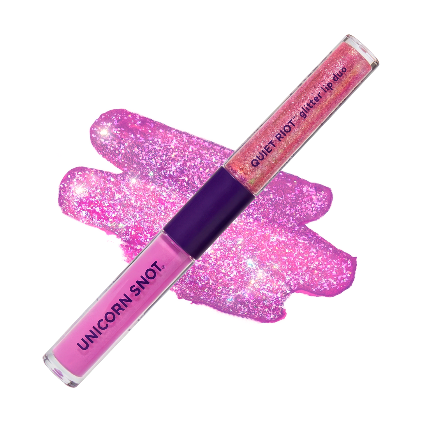 Unicorn Snot | Glitter Beauty - Quiet Riot | Warm Purple-Gush | Glitter Lip Duo | Lip Paint