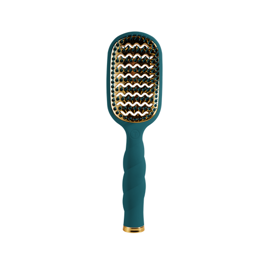 TELETIES - Vented Hair Brush - Teal With It