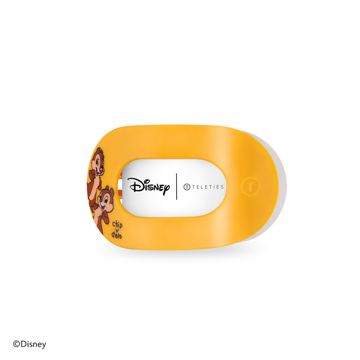 TELETIES - Chip 'N Dale | Small | Flat Round Hair Clip