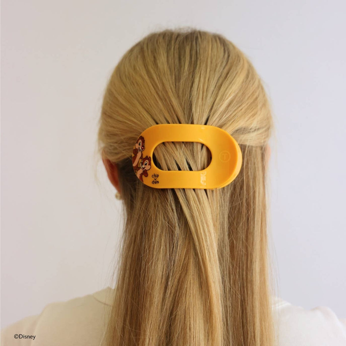 TELETIES - Chip 'N Dale | Medium | Flat Round Hair Clip