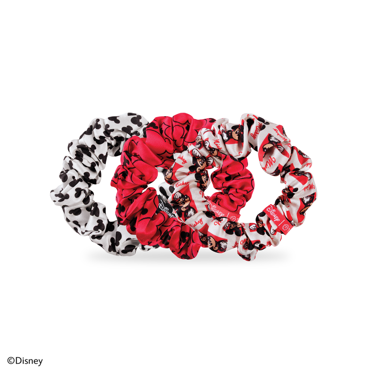 TELETIES - Mickey Mouse | Large | Silk Scrunchies