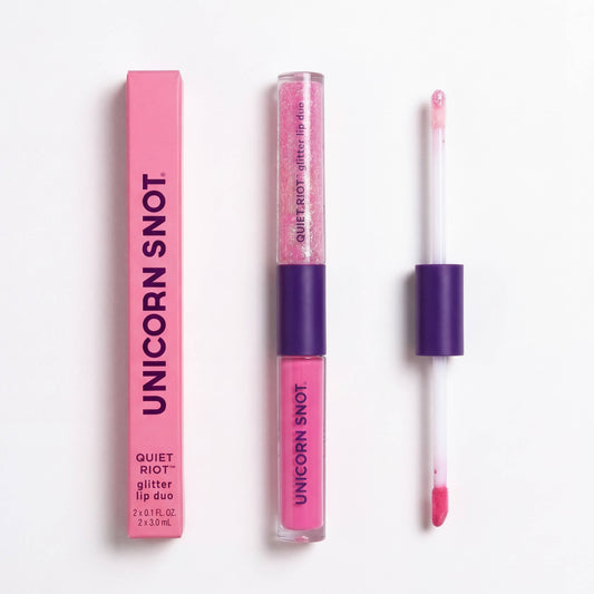 Unicorn Snot | Glitter Beauty - Quiet Riot | Hot Pink-Shock | Glitter Lip Duo | Lip Paint