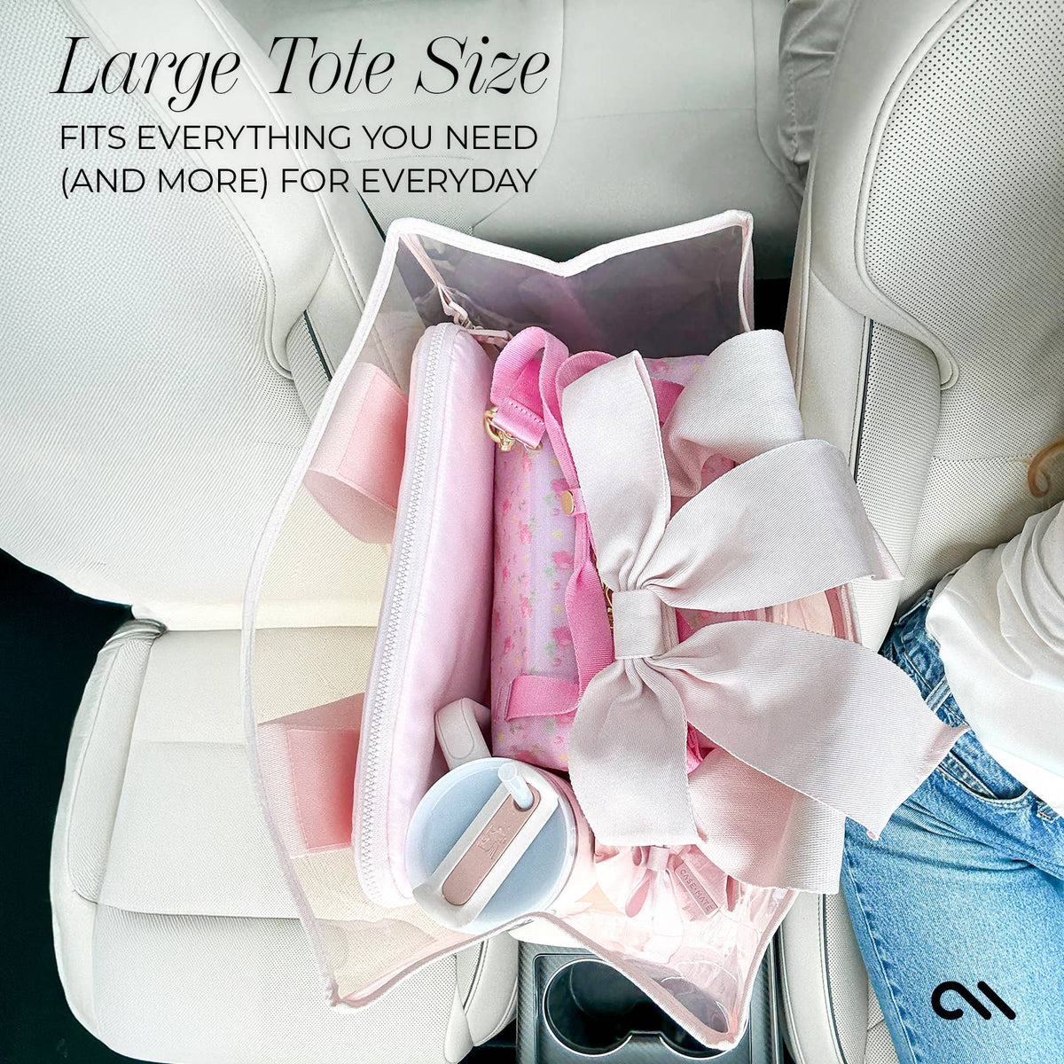 Case-Mate - Case-Mate Ballet Pink Bow Jelly Tote Bag