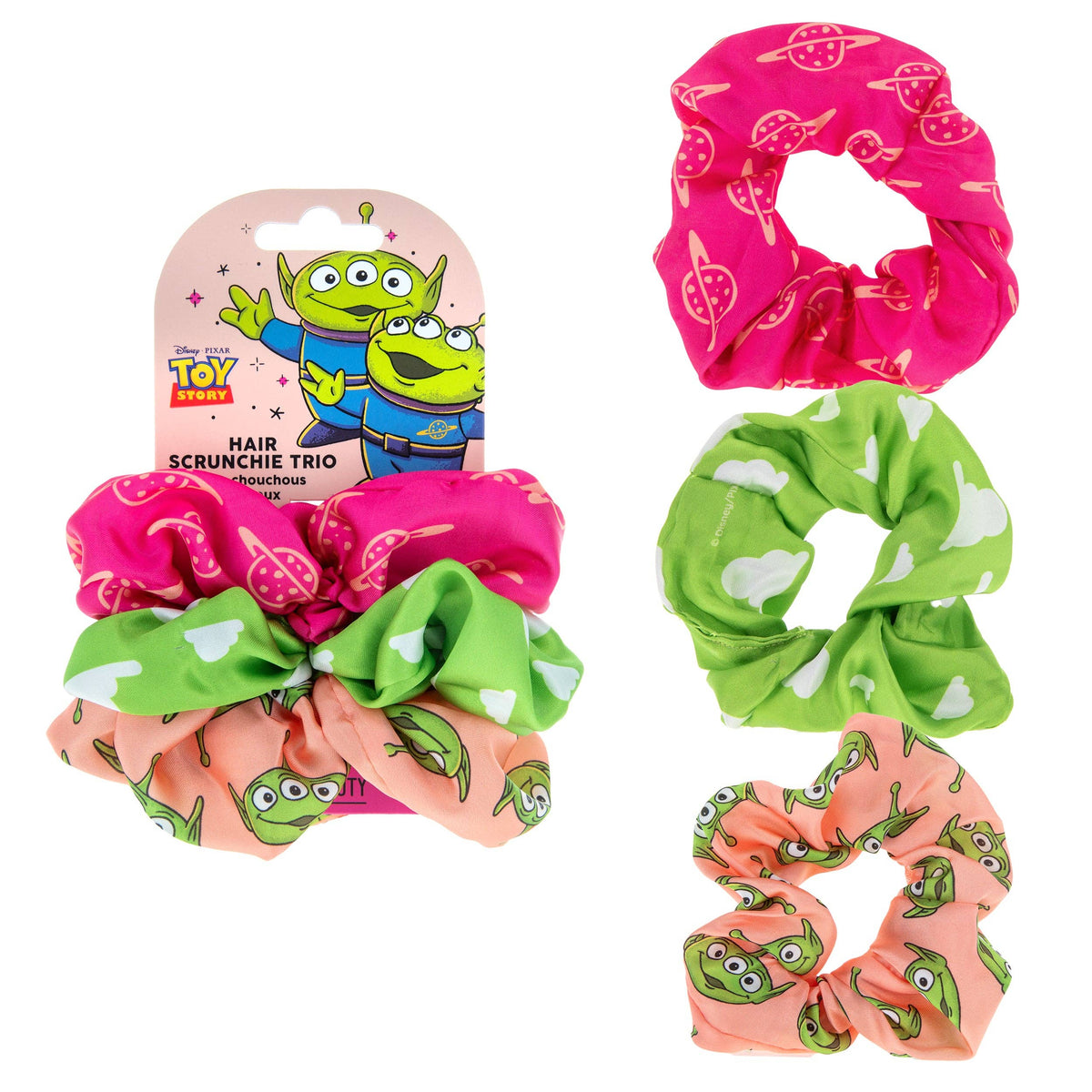Mad Beauty USA LLC - Toy Story Scrunchie Trio 100% Polyester 3 Colourway Design