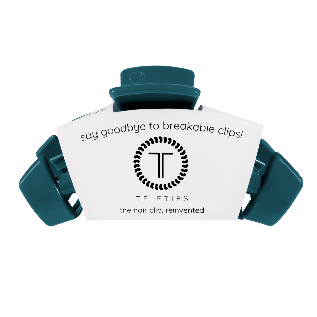 TELETIES - Classic Teal With It Large Claw Clip