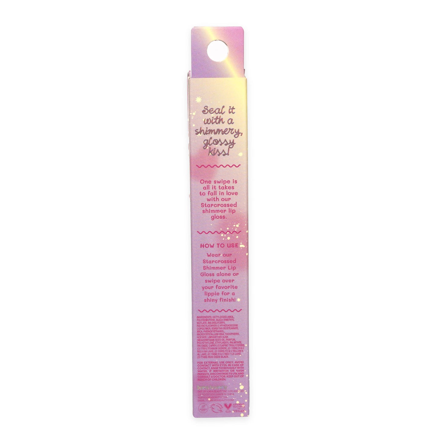 Kara Beauty - Starcrossed Shimmer Glitter Lip Gloss - Kiss Me Not