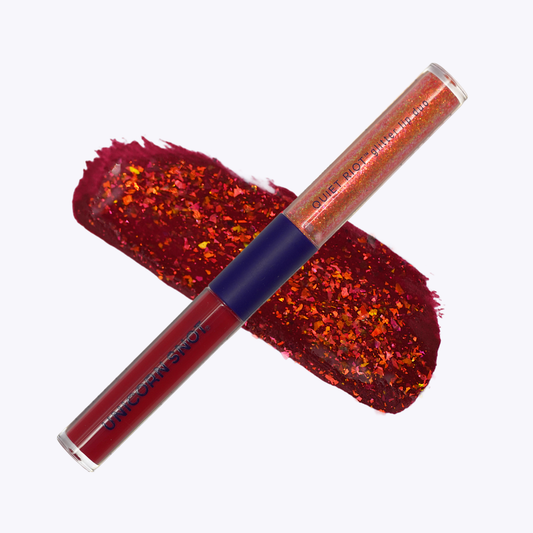 Unicorn Snot | Glitter Beauty - Quiet Riot | Red-Crypt | Glitter Lip Duo | Lip Paint