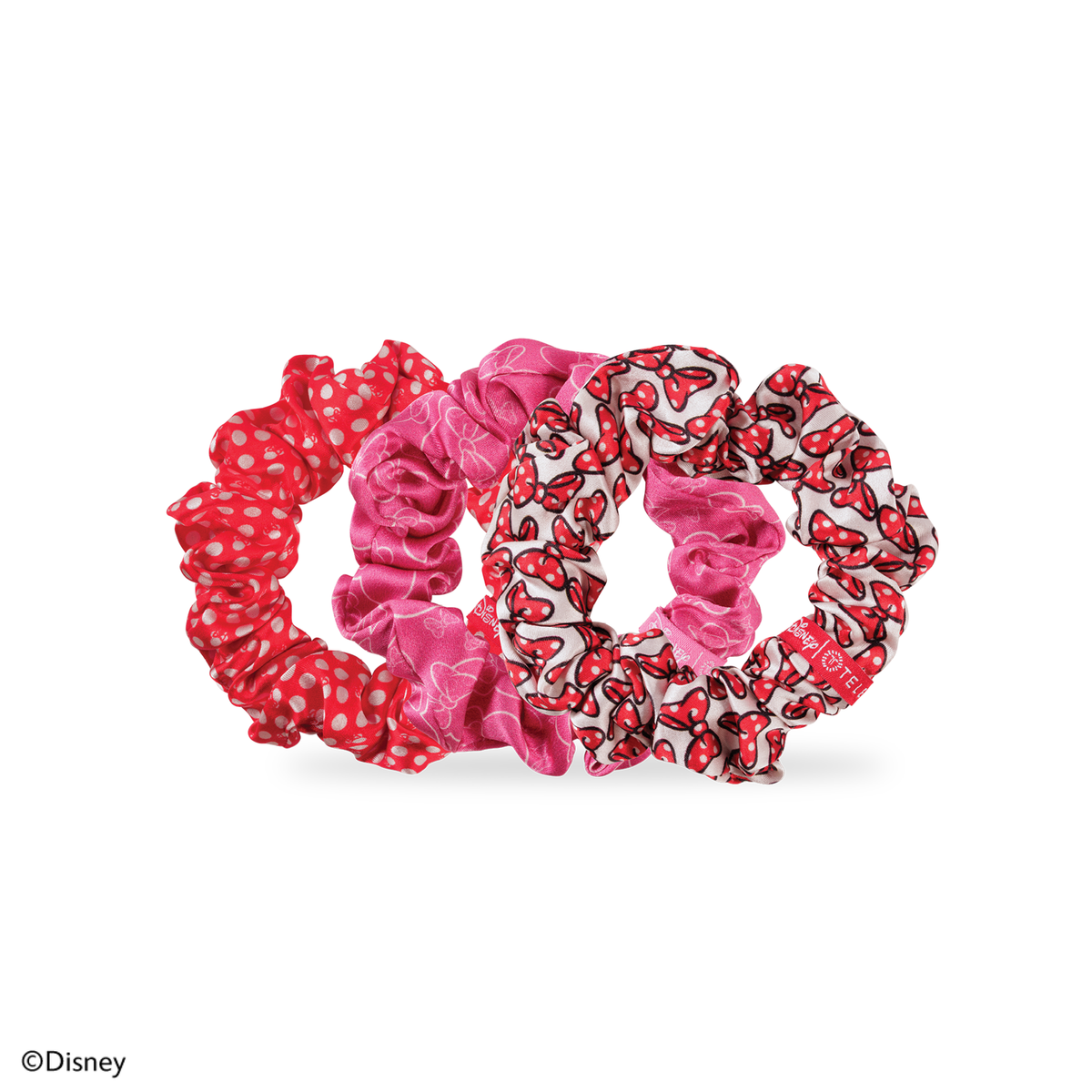 TELETIES - Minnie Mouse | Large | Silk Scrunchies