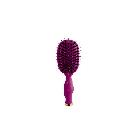 TELETIES - Mini Boar Bristle Hair Brush - Mulberry