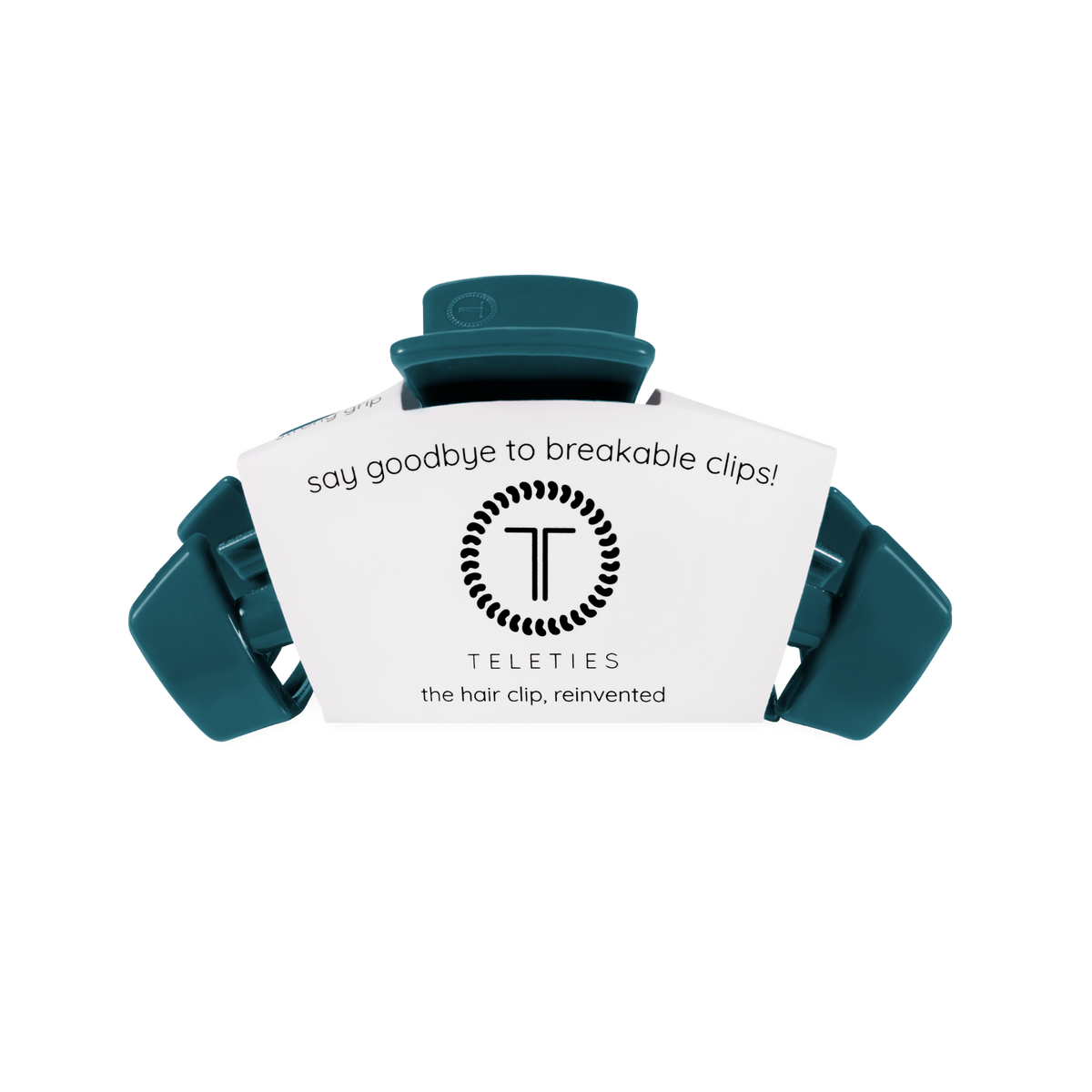 TELETIES - Classic Teal With It Medium Claw Clip