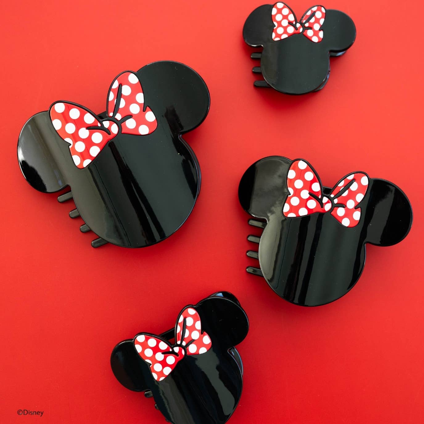 TELETIES - Disney: Minnie Mouse Shaped | Tiny |  Flat Hair Clip