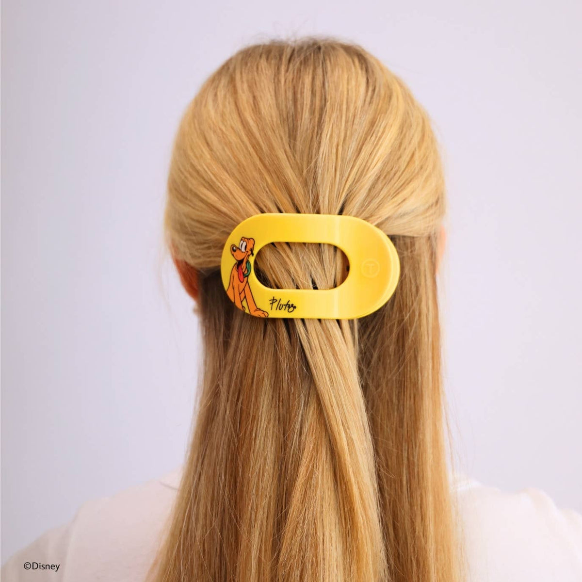 TELETIES - Pluto | Medium | Flat Round Hair Clip