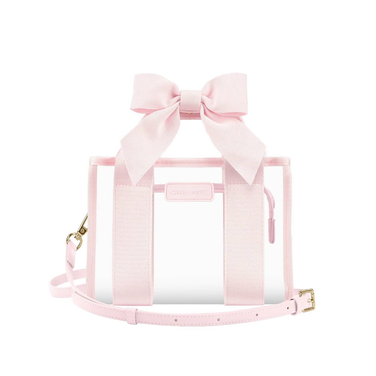 Case-Mate - Case-Mate Clear Stadium Bag: Ballet Pink Bow