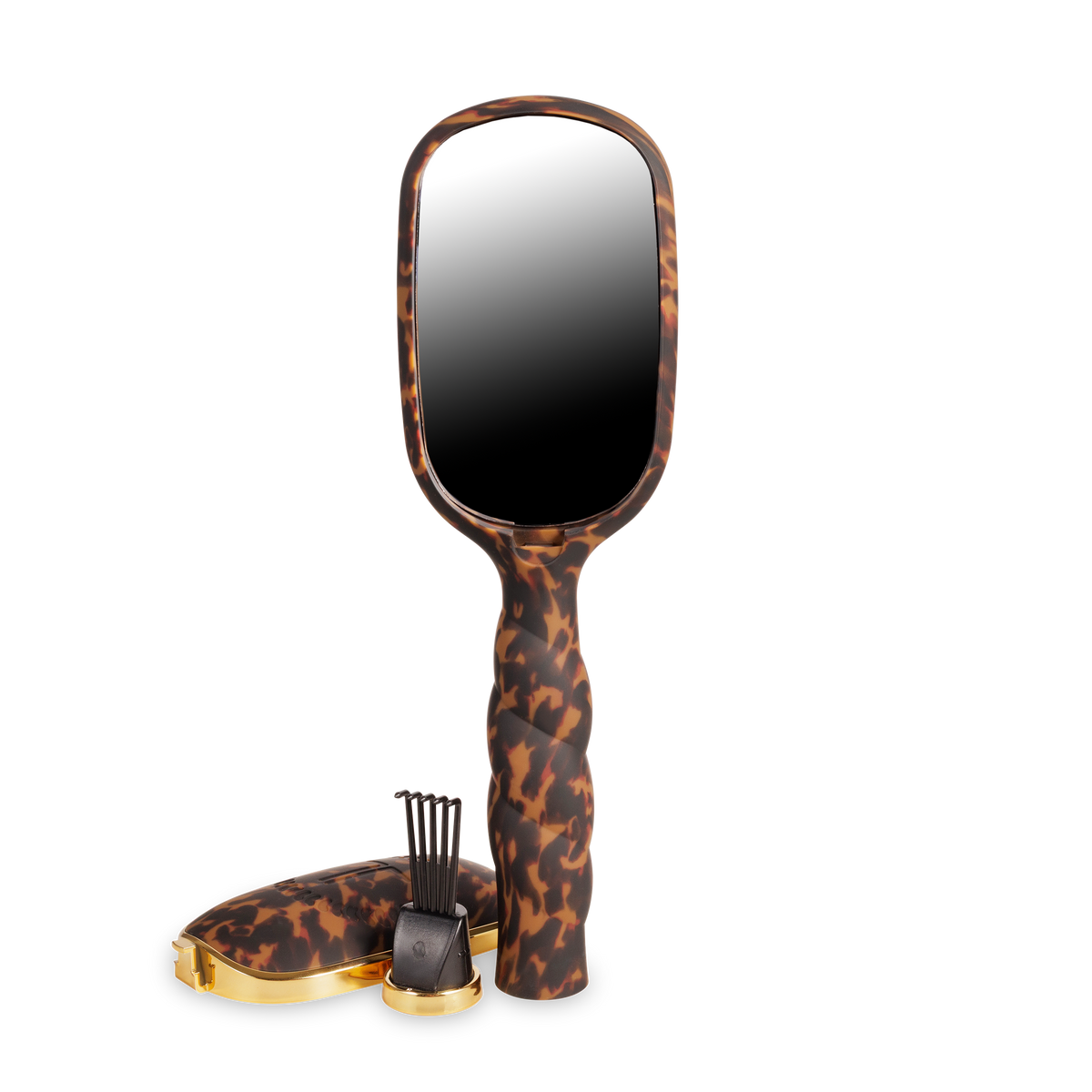 TELETIES - Detangler Hair Brush for Thick Hair - Tortoise