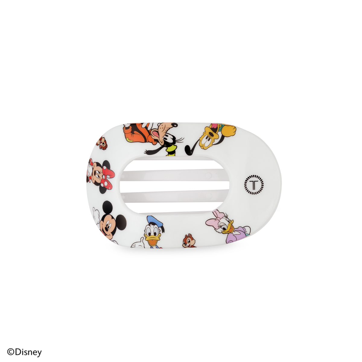 TELETIES - Mickey and Friends | Small | Flat Round Hair Clip