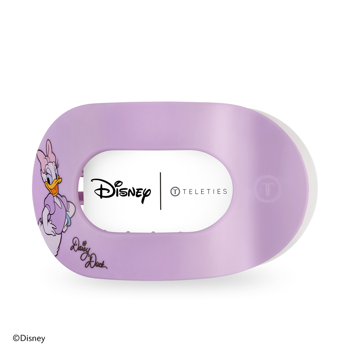 TELETIES - Daisy Duck | Large | Flat Round Hair Clip