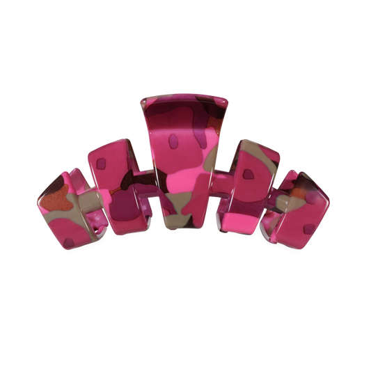 TELETIES - Classic Garden Glam Medium Claw Clip