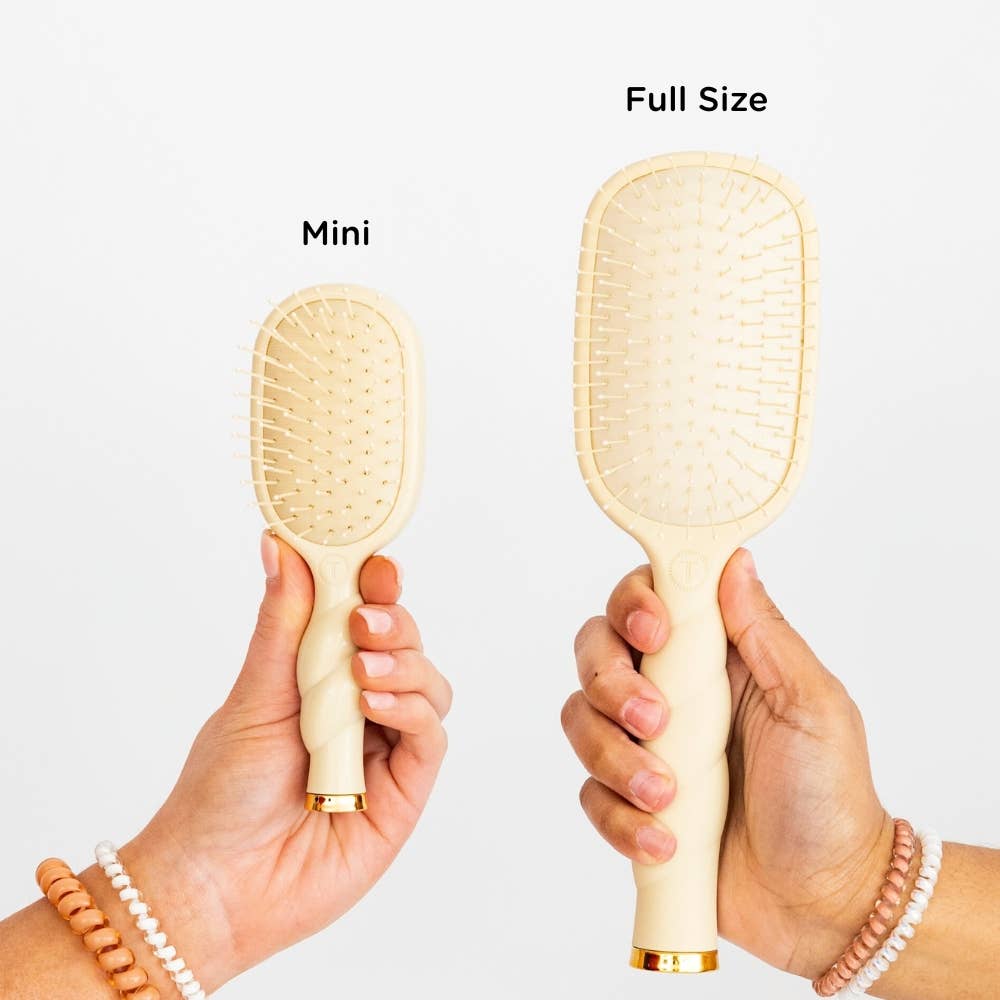 TELETIES - Mini Detangler Brush | Tan | Medium