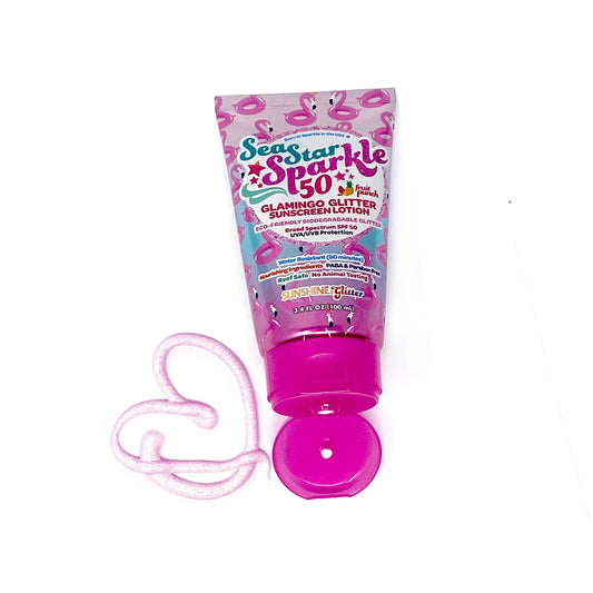 Sunshine & Glitter - Sea Star Sparkle Pink Glamingo SPF 50 Glitter Sunscreen