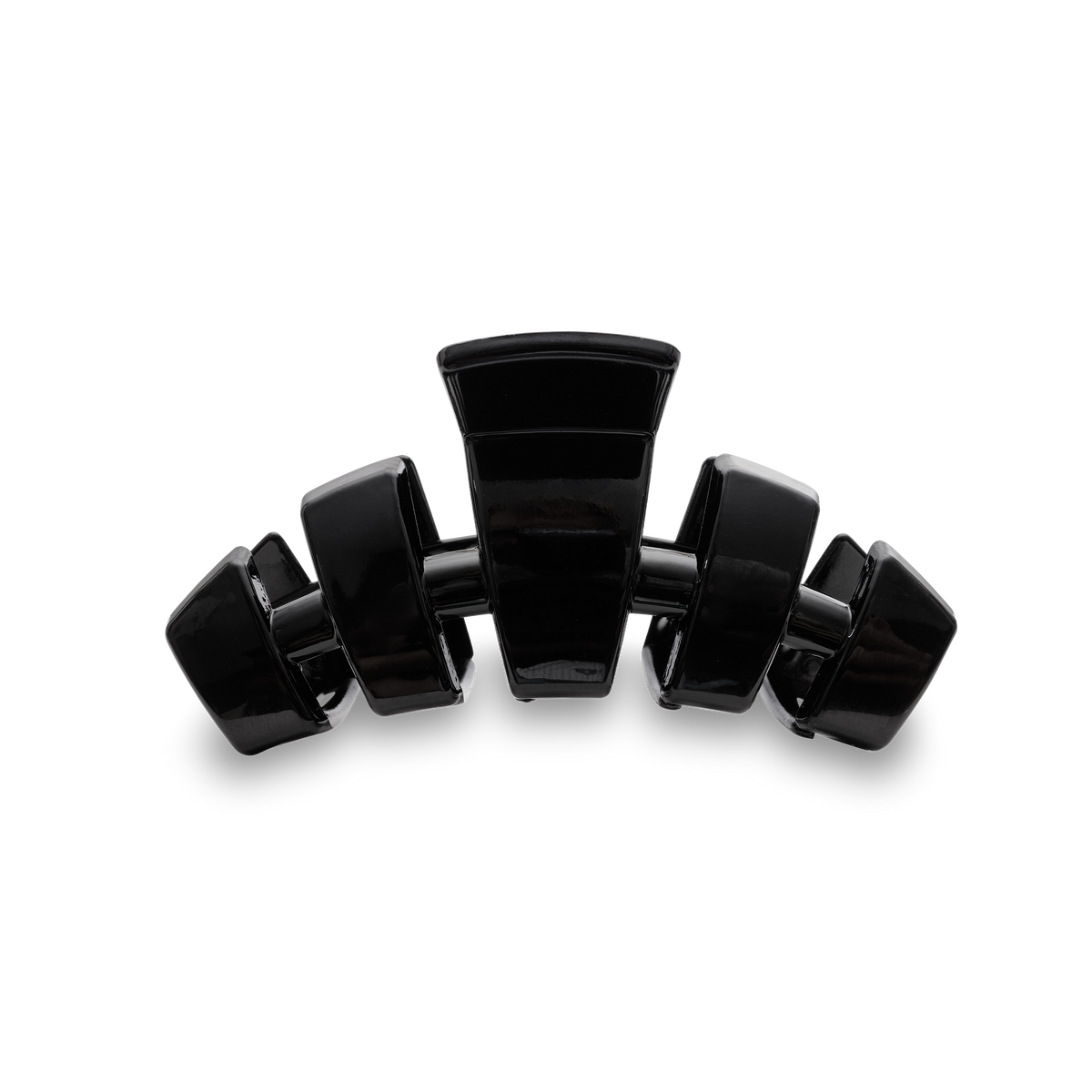 TELETIES - Classic Hair Clip | Med. | Jet Black