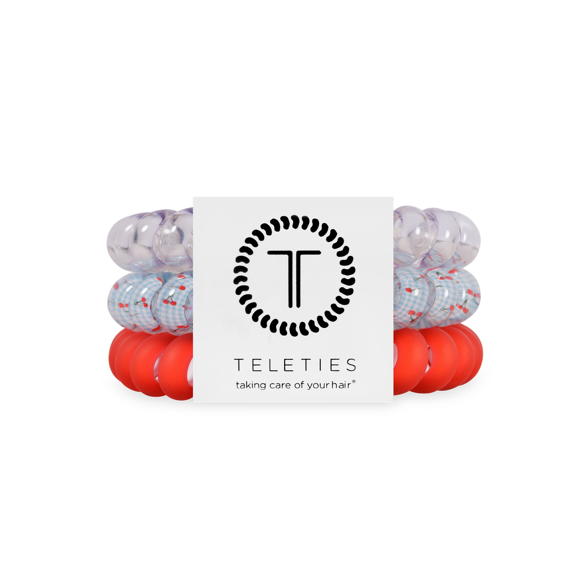 TELETIES - Basket of Cherries | Large | Hair Ties