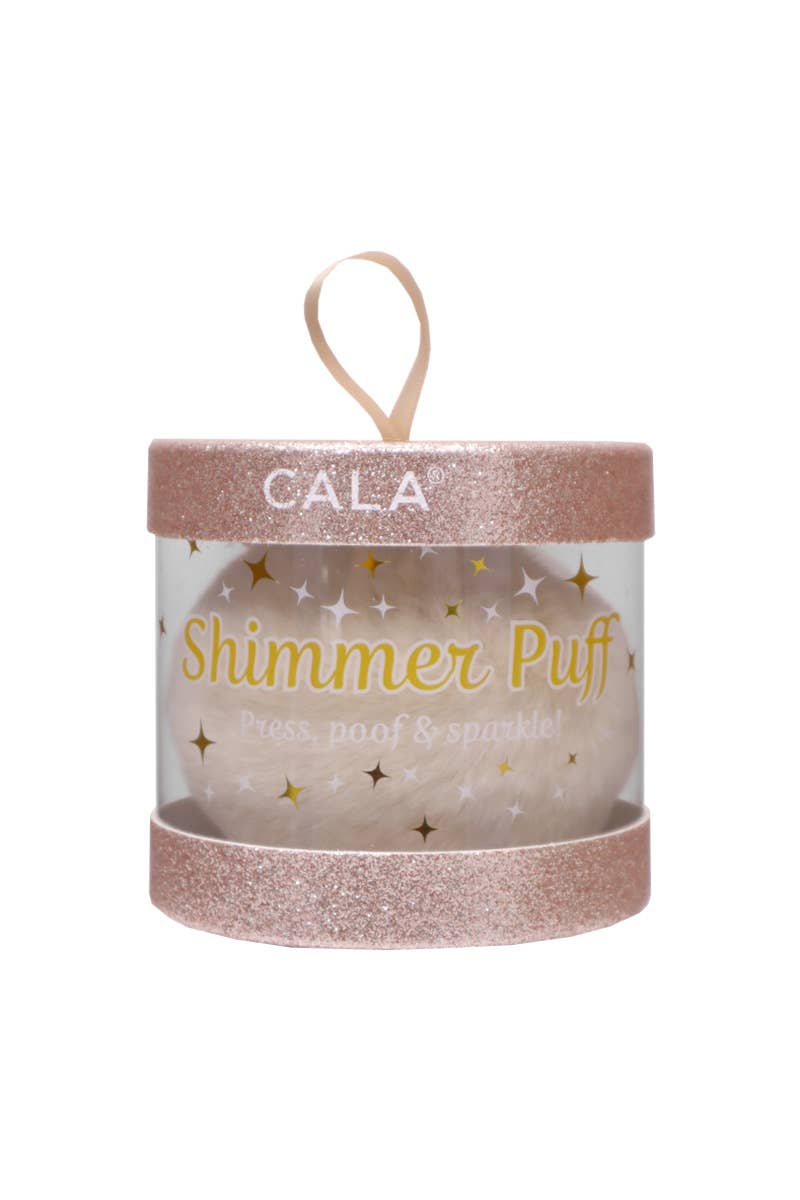 PINEAPPLE Beauty - CALA 76053 Gold Shimmer Puff for Face & Body - 6 pcs