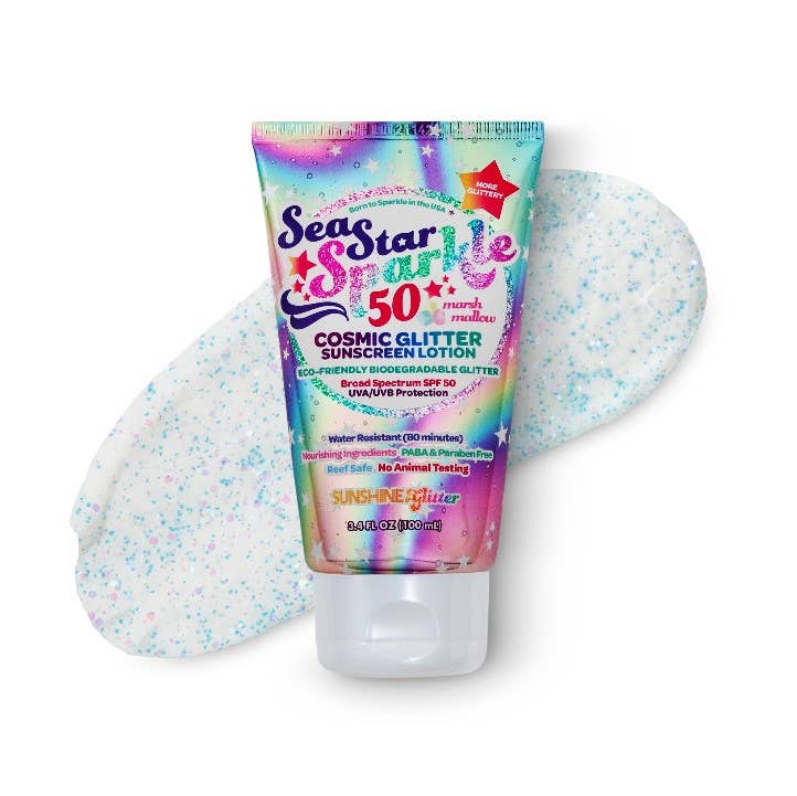 Sunshine & Glitter - Sea Star Sparkle Cosmic Stardust SPF 50 Glitter Sunscreen