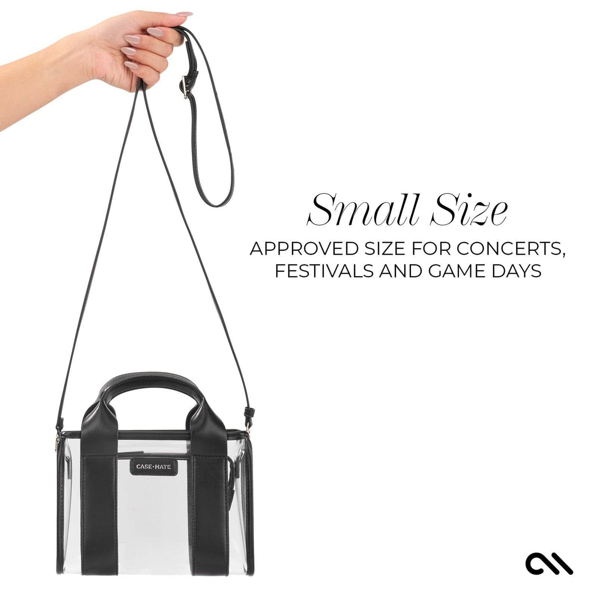 Case-Mate - Case-Mate Clear Stadium Bag: Ballet Pink Bow