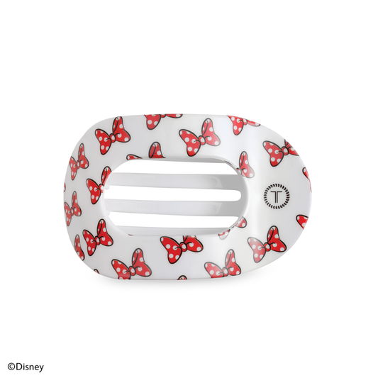 TELETIES - Flat Round Hair Clip | Medium | Minnie Mouse Loves Her Bows!