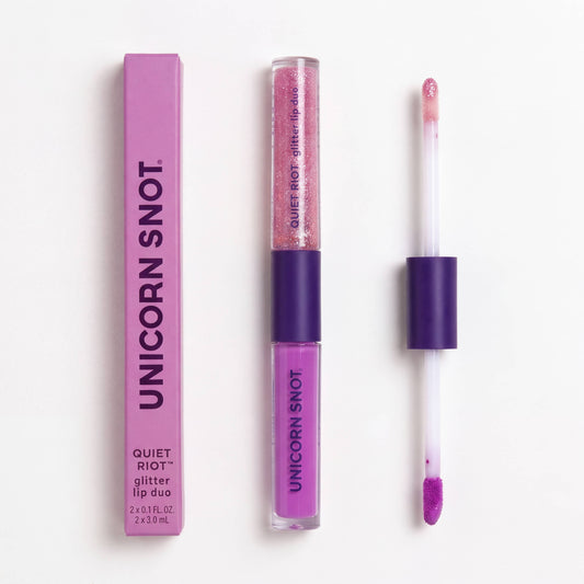 Unicorn Snot | Glitter Beauty - Quiet Riot | Warm Purple-Gush | Glitter Lip Duo | Lip Paint