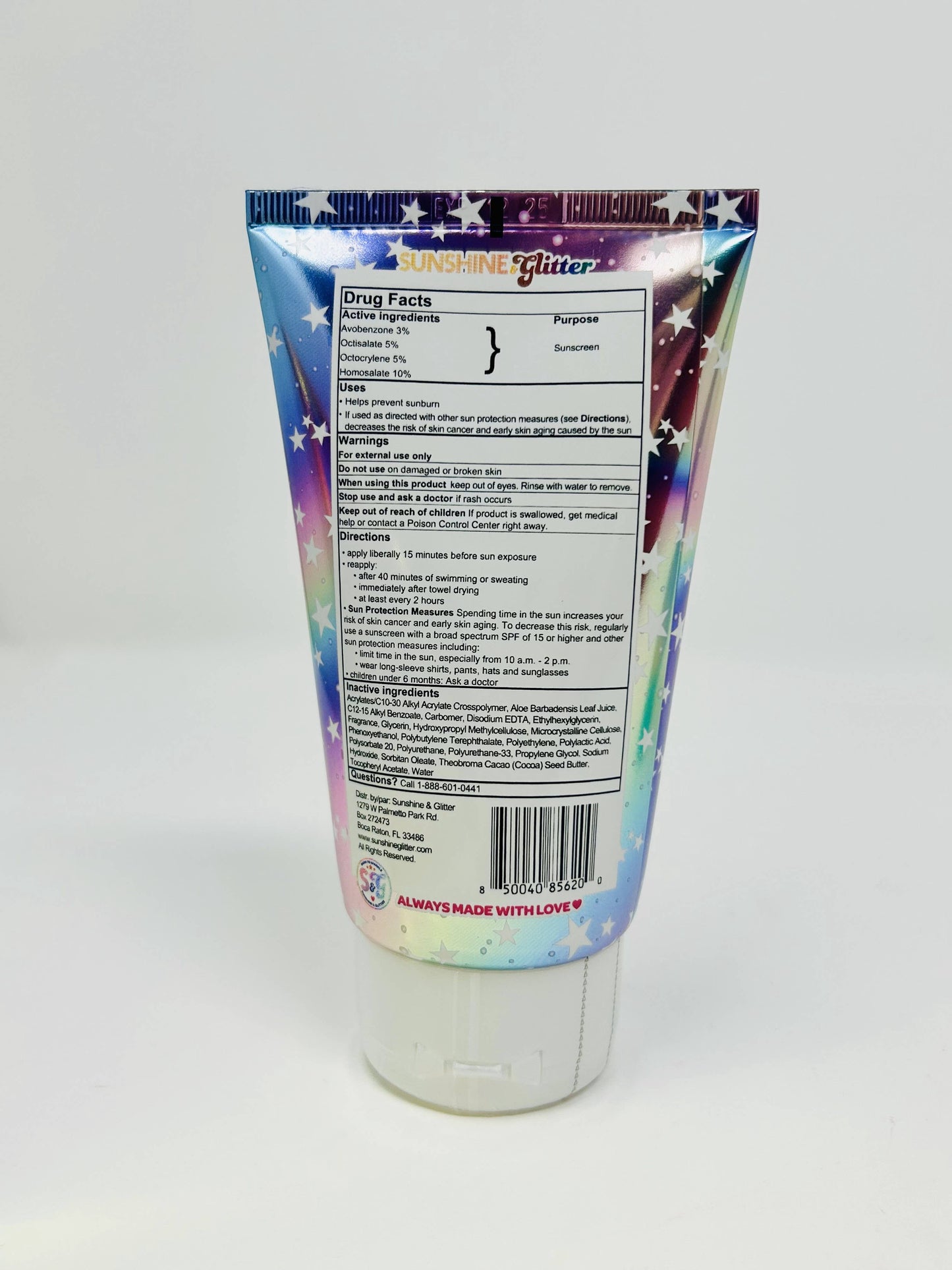 Sunshine & Glitter - Sea Star Sparkle Cosmic Stardust SPF 50 Glitter Sunscreen