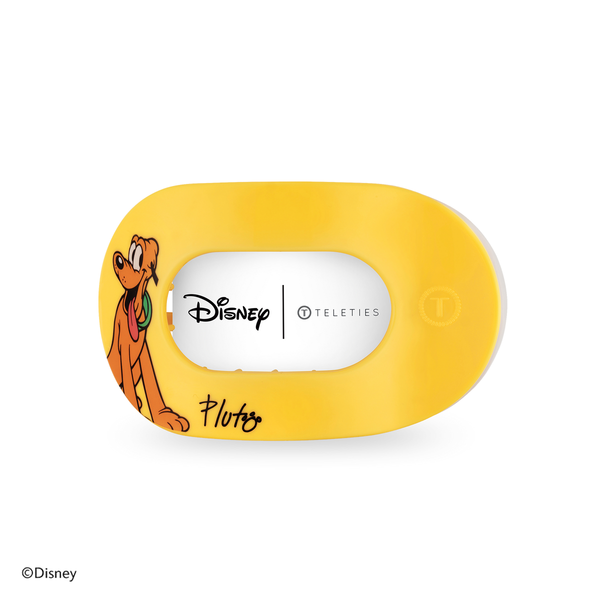TELETIES - Pluto | Medium | Flat Round Hair Clip