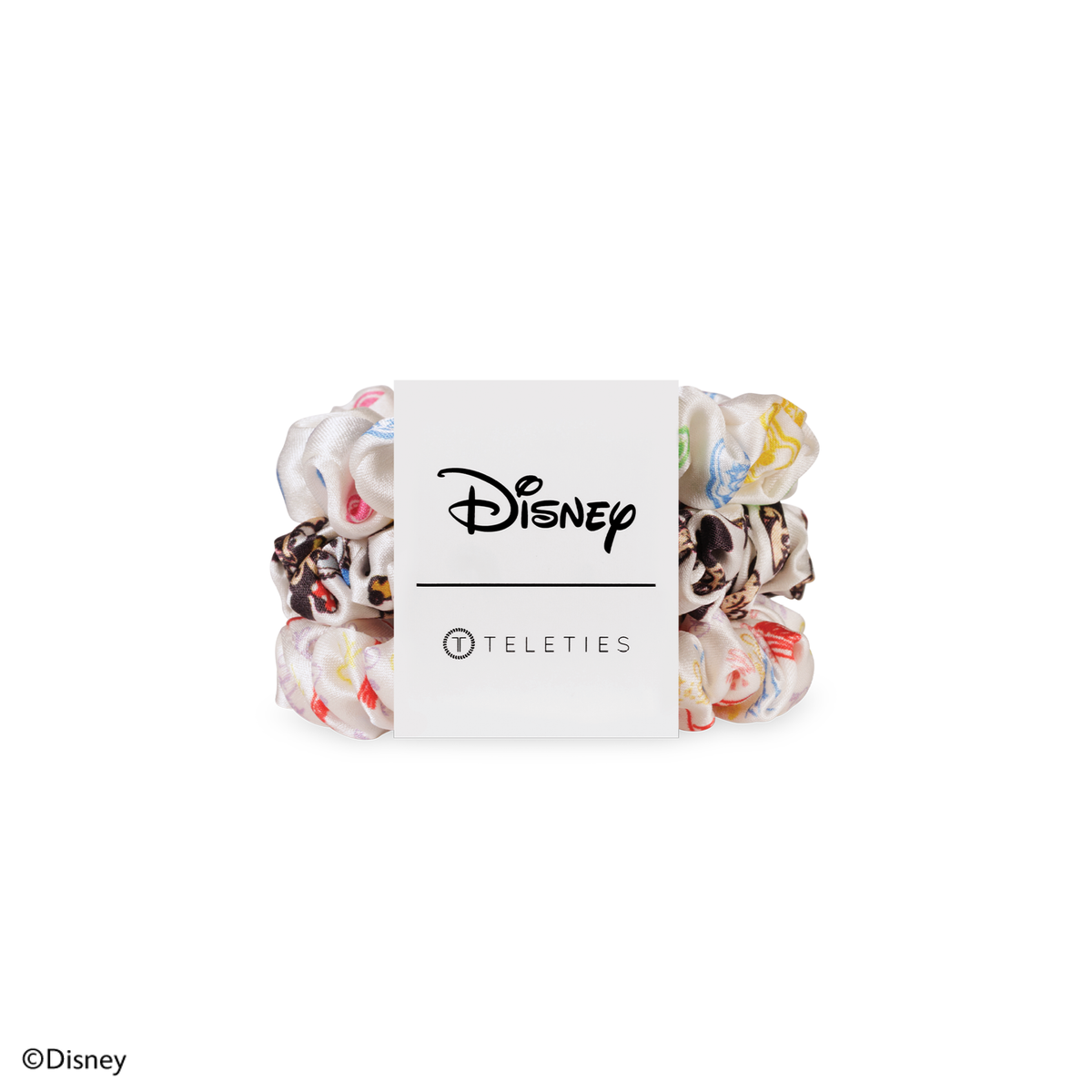 TELETIES - Mickey and Friends | Small | Silk Scrunchies