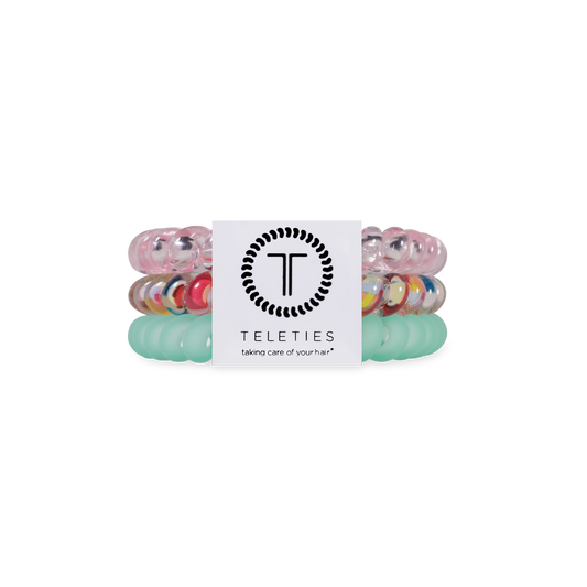 TELETIES - Spiral Hair Coils | Small | Spring Splash