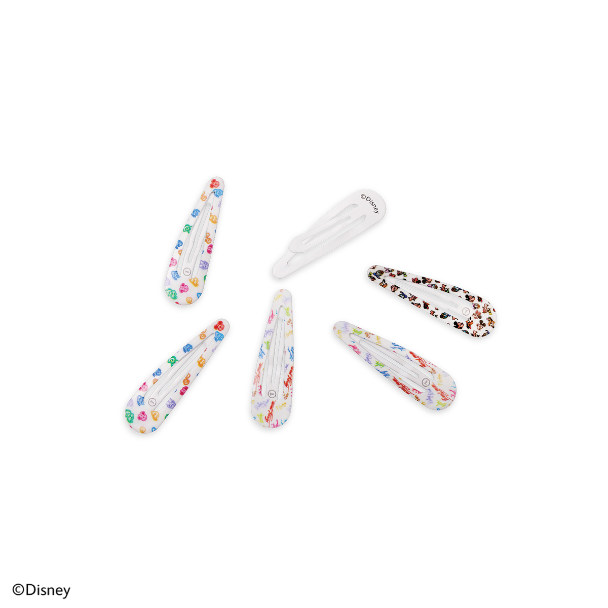 TELETIES - Mickey and Friends Snap Clip (6ct)