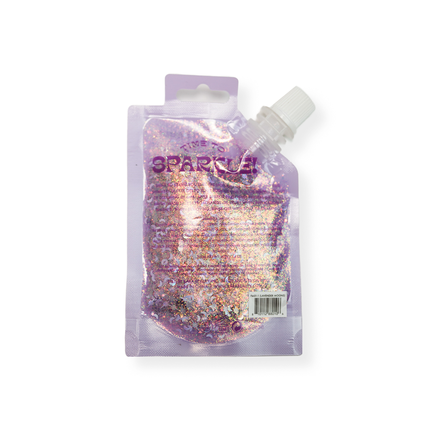Kara Beauty - SPARKLE PARTY HAIR AND BODY GEL - SINGLE PACKS: TANGERINE SMILES