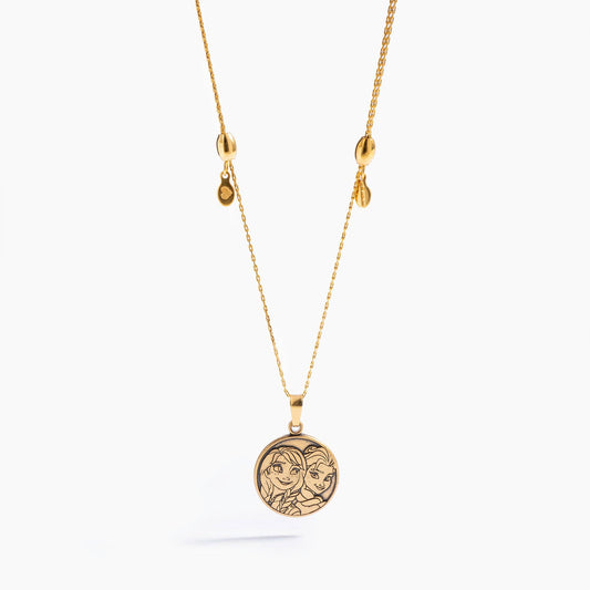 Alex and Ani - Disney® Frozen Charm Necklace: Antiqued Gold