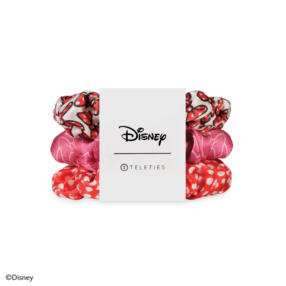 TELETIES - Minnie Mouse | Large | Silk Scrunchies
