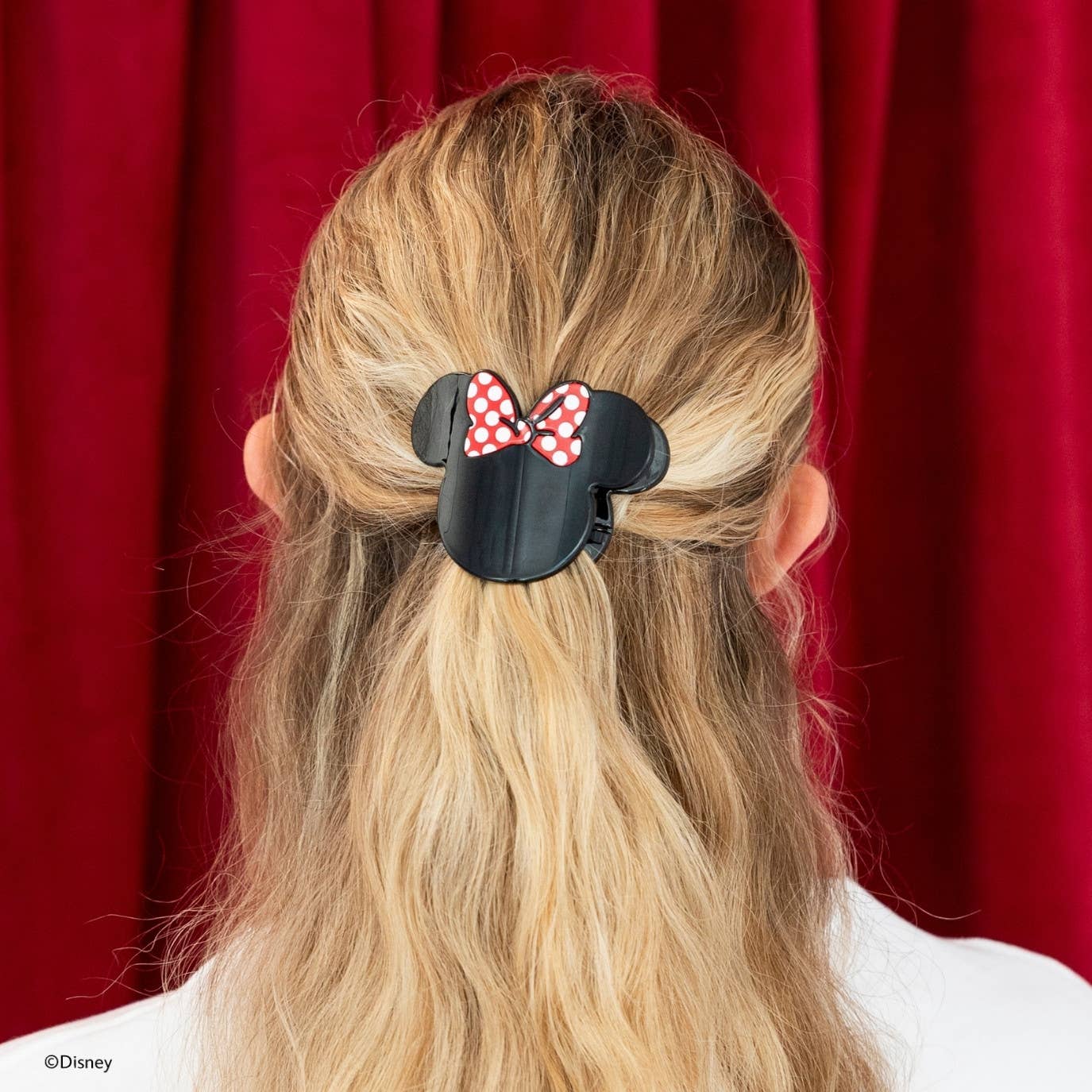 TELETIES - Disney: Minnie Mouse Shaped | Tiny |  Flat Hair Clip